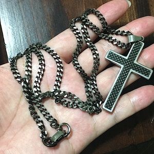 🖤S.Steel💕Cross necklace